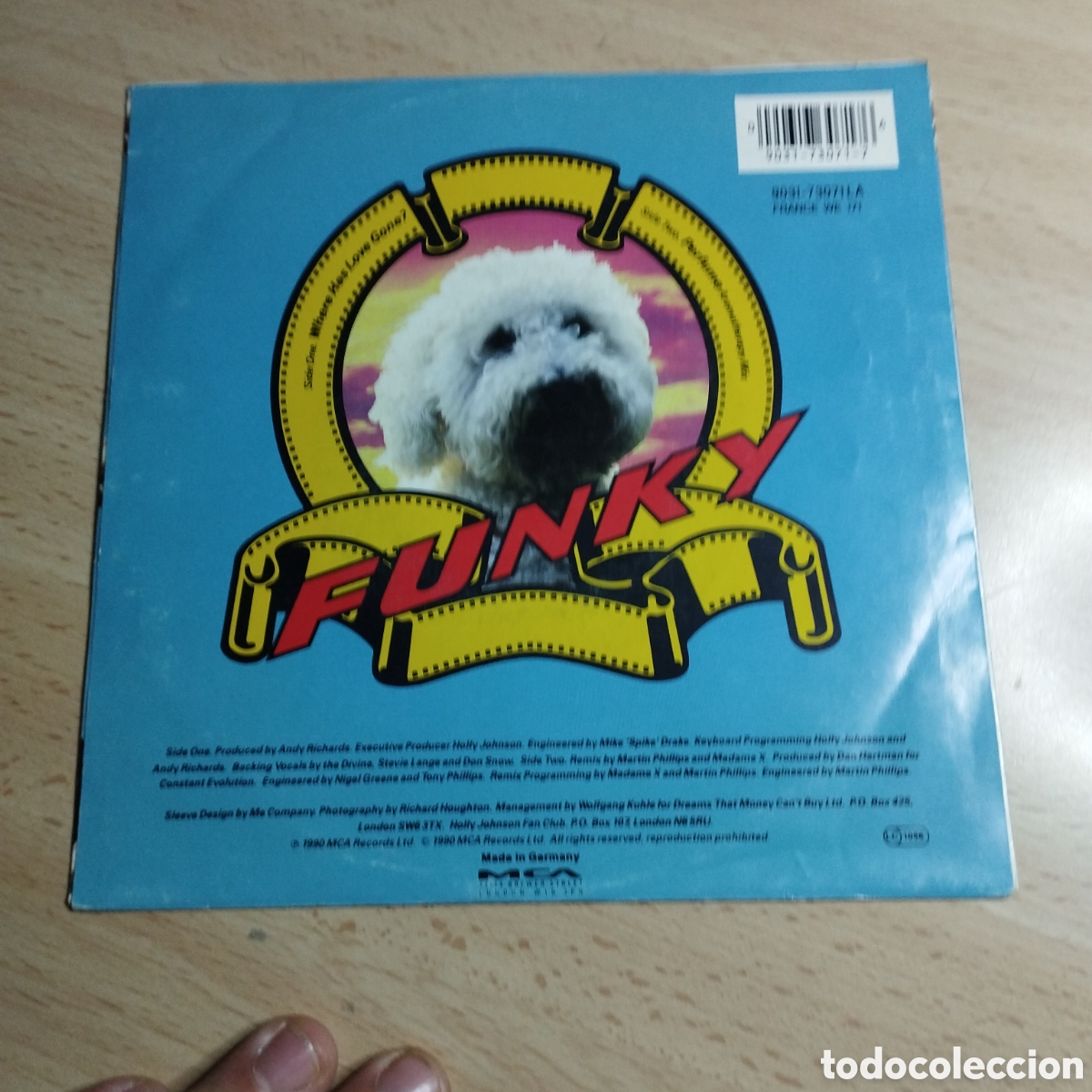 Discos de vinilo: Single 7&rdquo; Holly Johnson 1990 where has Love gone? + Perfume - Foto 2