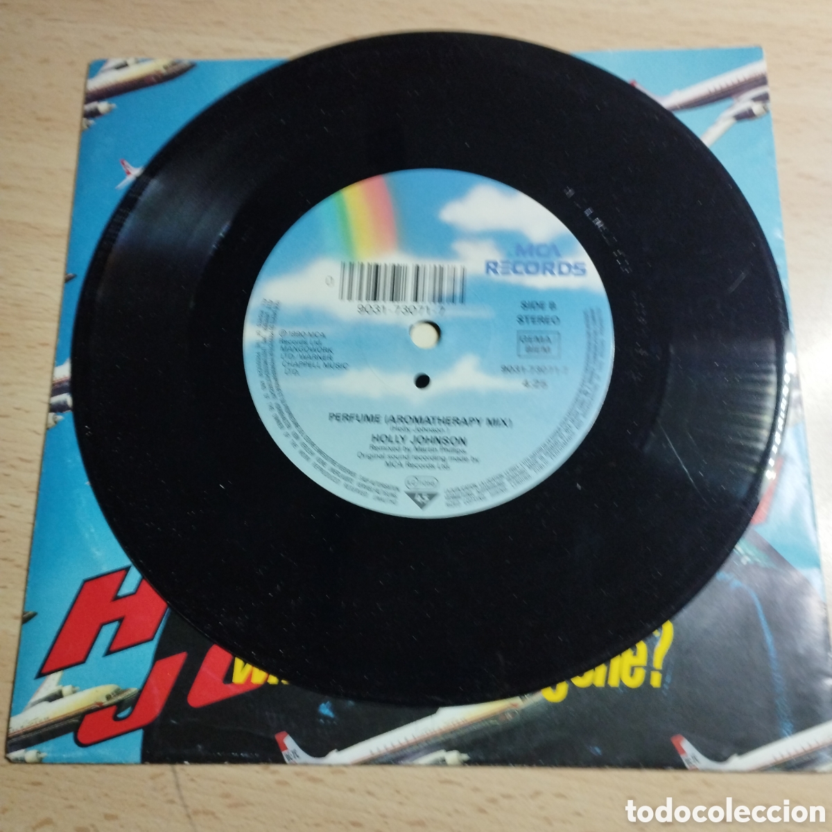 Discos de vinilo: Single 7&rdquo; Holly Johnson 1990 where has Love gone? + Perfume - Foto 3