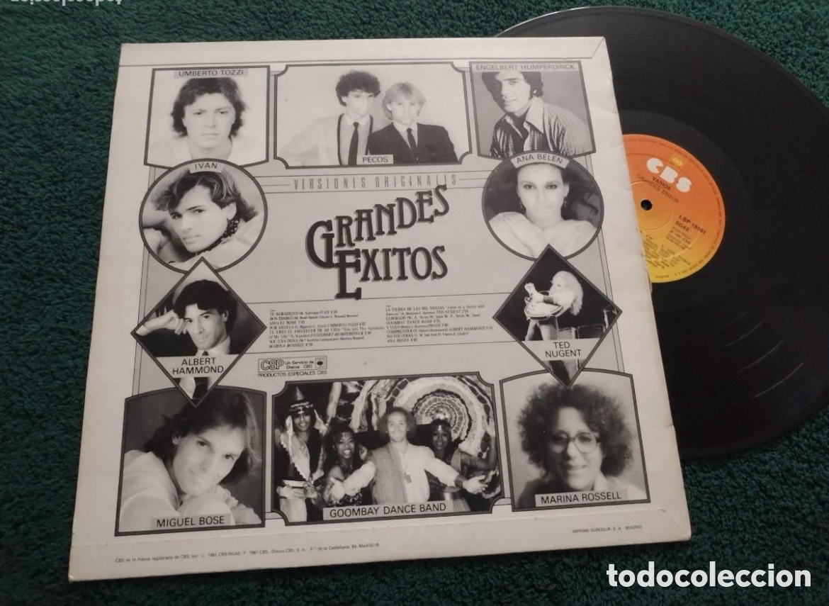 Discos de vinilo: VINILO &ldquo; GRANDES &Eacute;XITOS&rdquo; 1981 - Foto 2