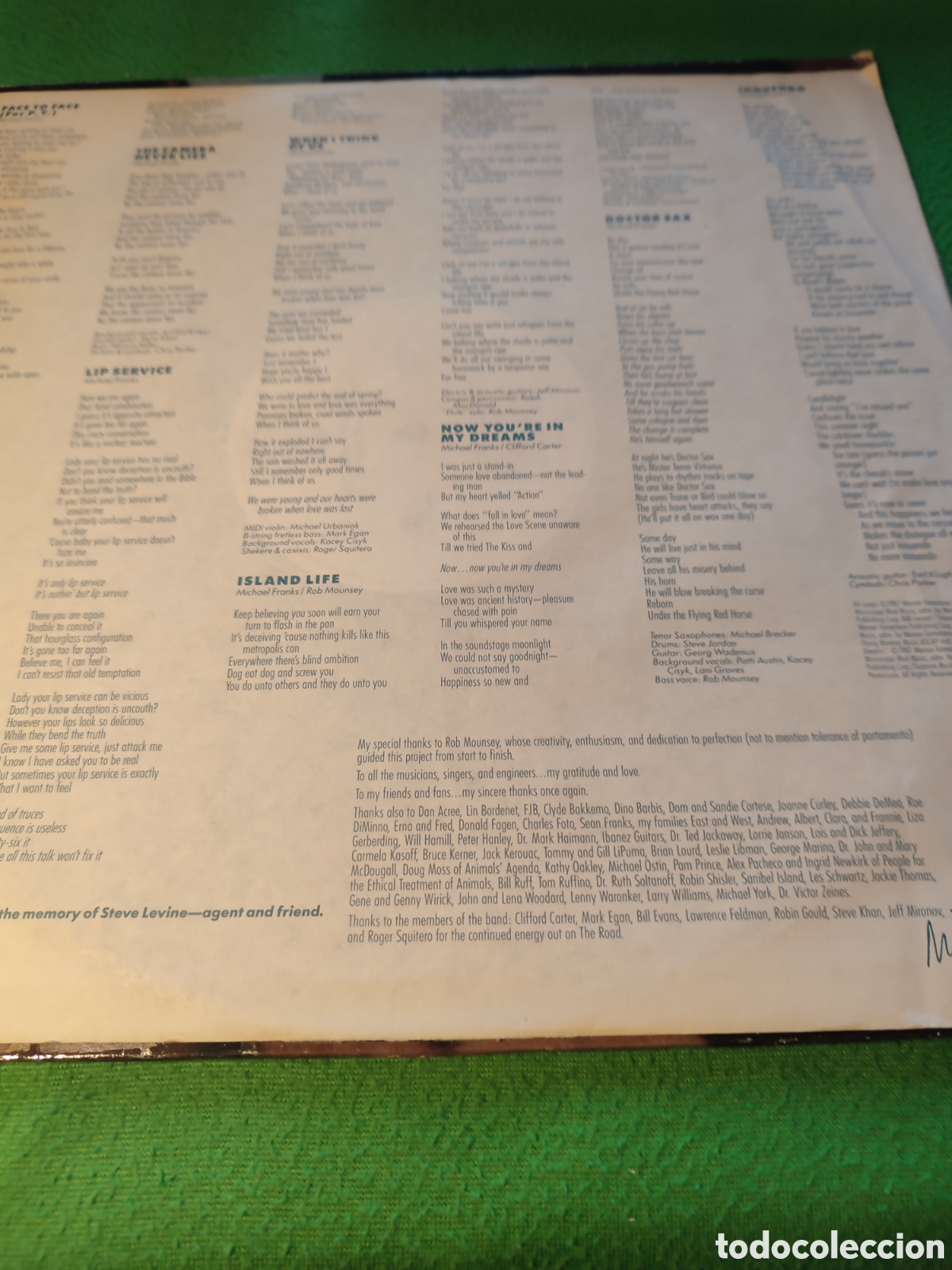 Discos de vinilo: Michael Franks - The camera Never lies - Foto 2