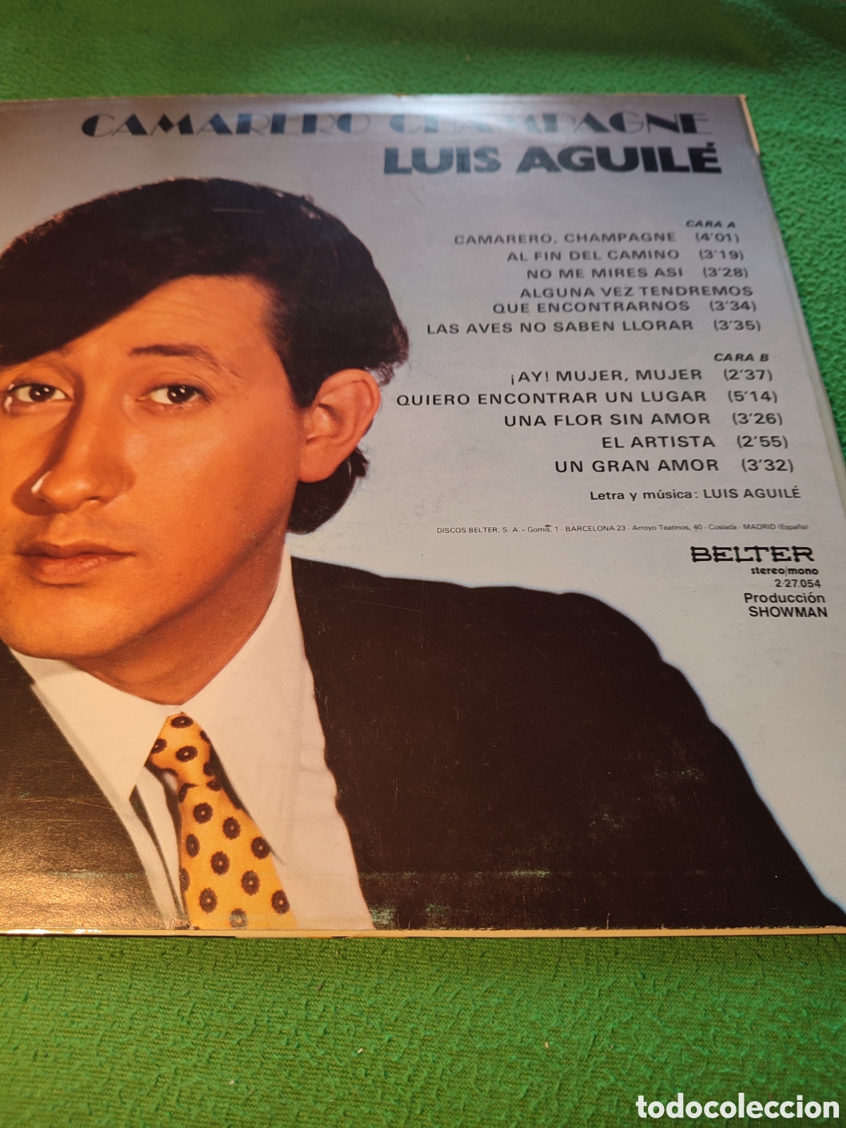 Discos de vinilo: Luis Aguil&eacute; - Camarero Champagne Lp - Foto 2