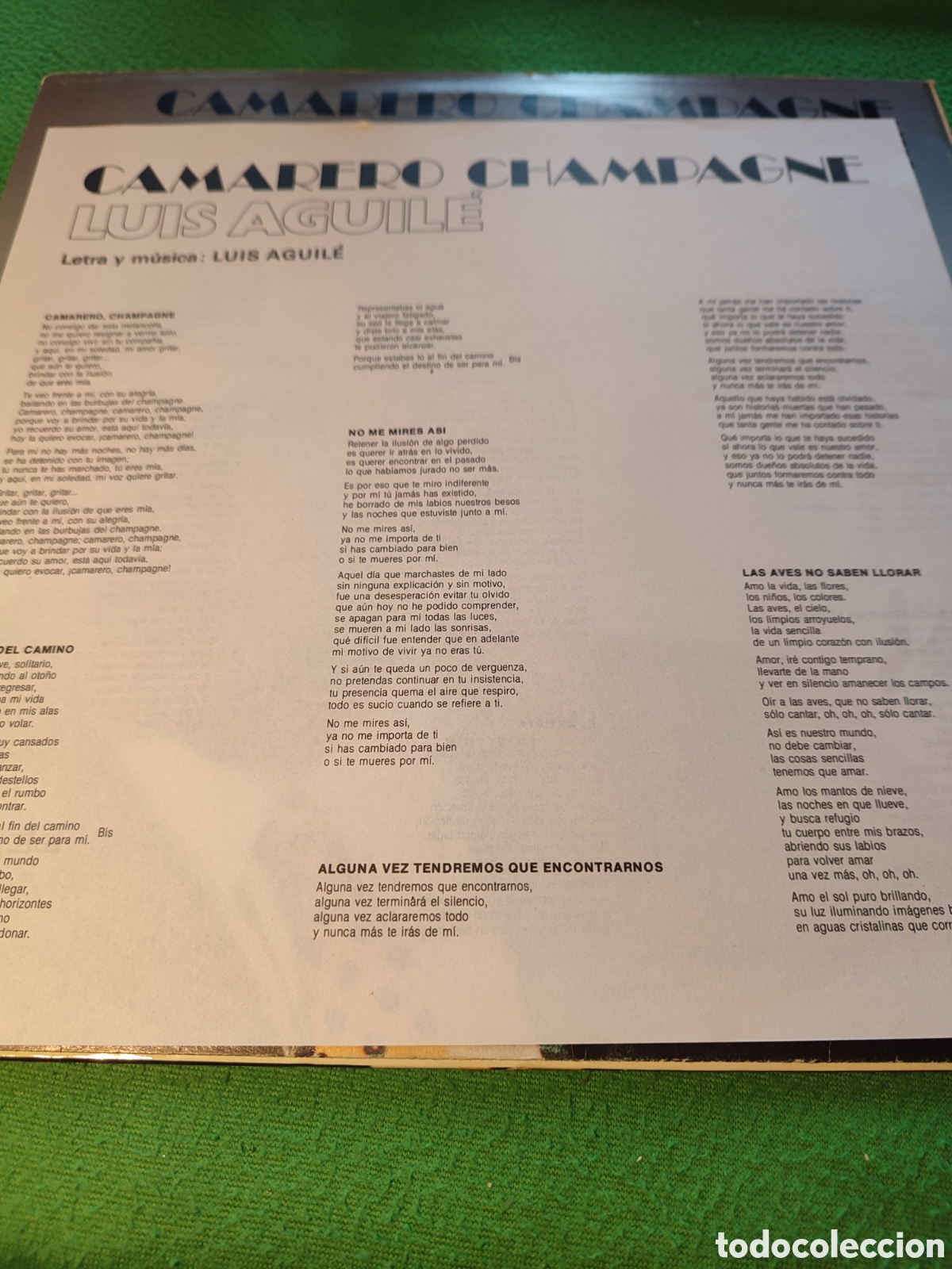 Discos de vinilo: Luis Aguil&eacute; - Camarero Champagne Lp - Foto 3