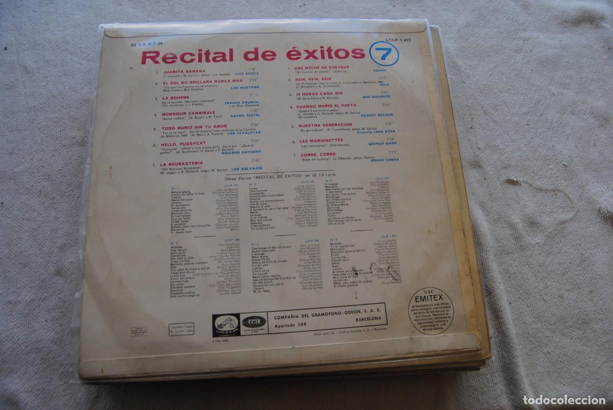 Discos de vinilo: Recital de exitos 7. la voz de su amo emi 1966 - Foto 2