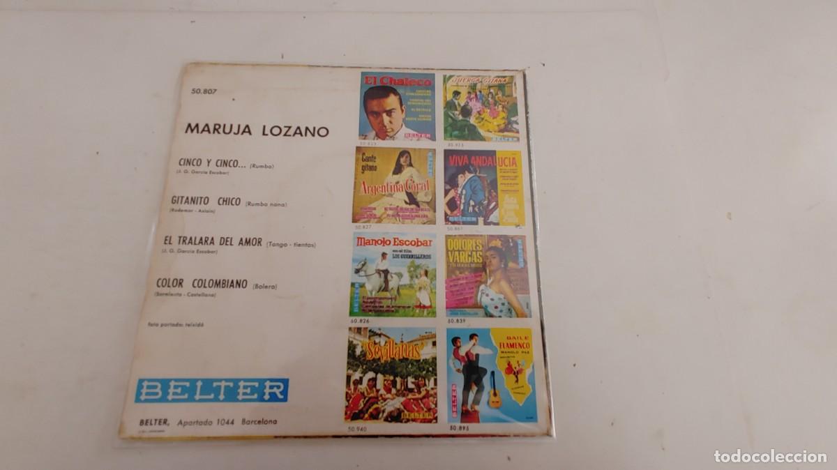 Discos de vinilo: MARUJA LOZANO-EP CINCO Y CINCO +3 - Foto 2
