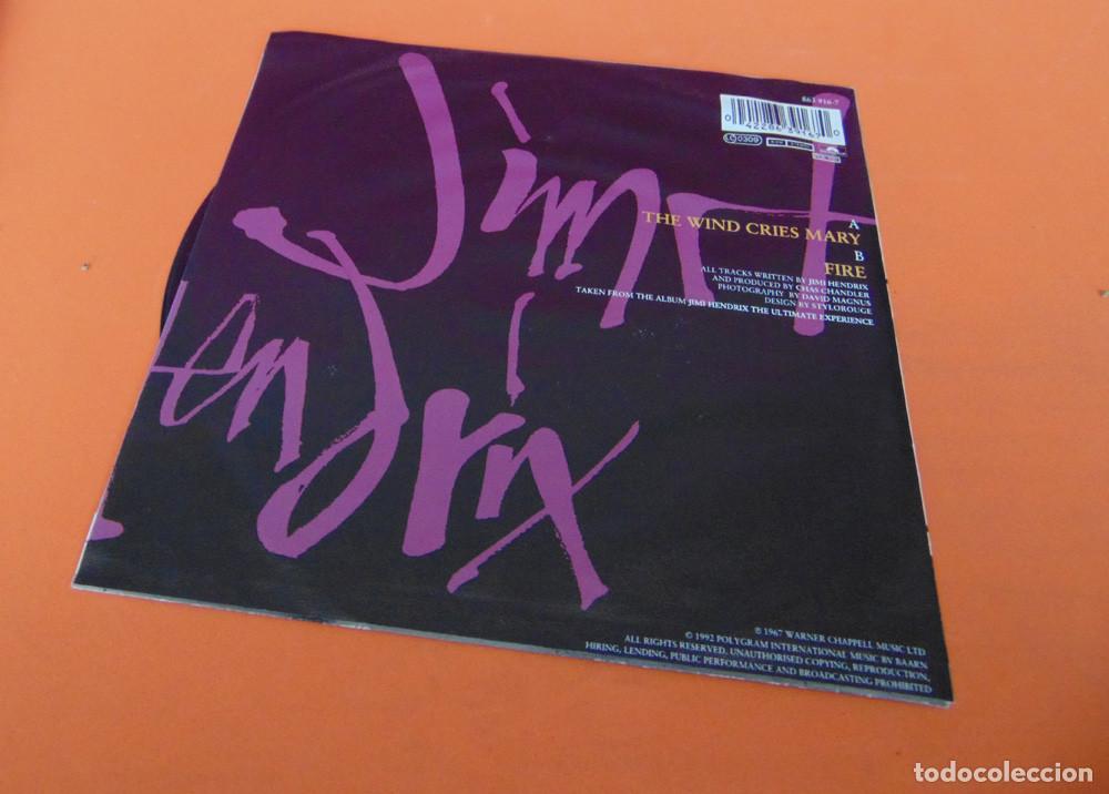 Discos de vinilo: JIMI HENDRIX &ndash; The Wind Cries Mary - SINGLE 1992 - Foto 2