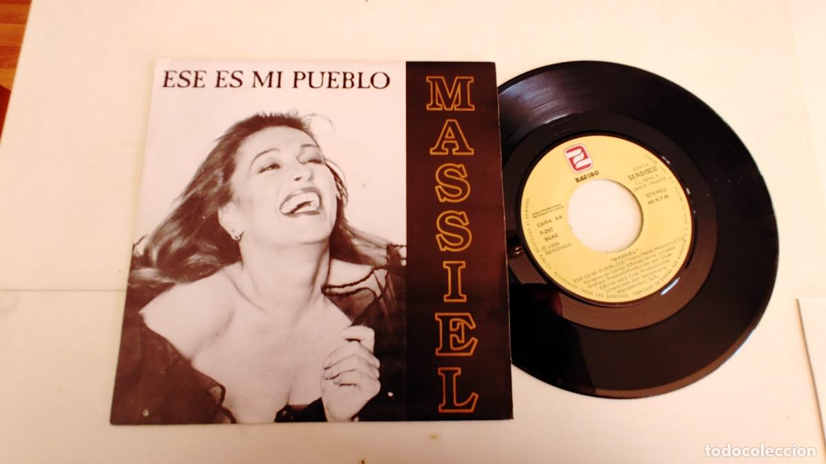 Discos de vinilo: MASSIEL-SINGLE ESE ES MI PUEBLO-MISMA CARA - Foto 1