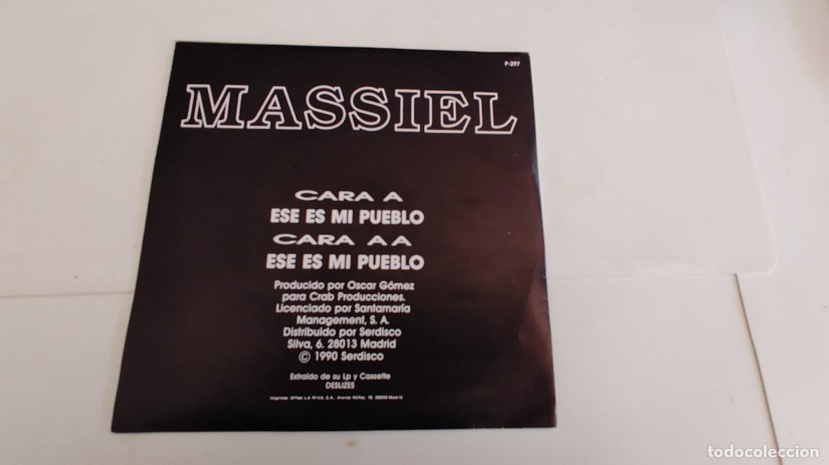 Discos de vinilo: MASSIEL-SINGLE ESE ES MI PUEBLO-MISMA CARA - Foto 2