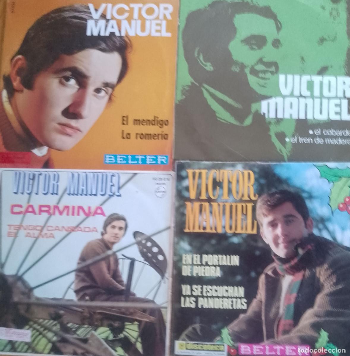 Discos de vinilo: 4 vinilos singles de Victor Manuel - Foto 1