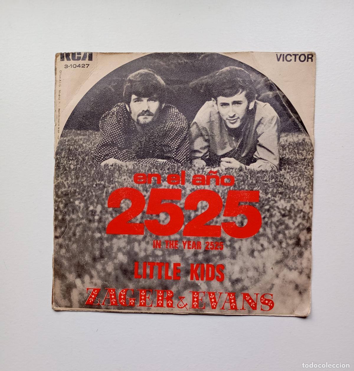 Discos de vinilo: ZAGER & EVANS. EN EL A&Ntilde;O 2525. SINGLE. TDKDS26B - Foto 2