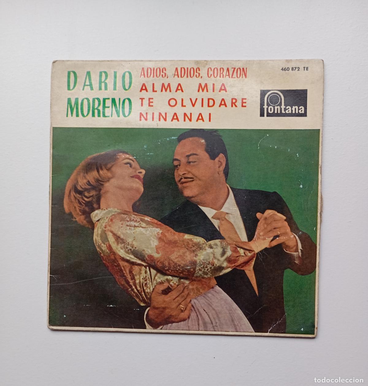 Discos de vinilo: Dario Moreno - Adi&oacute;s, Adi&oacute;s, Coraz&oacute;n. EP. TDKDS26B - Foto 1
