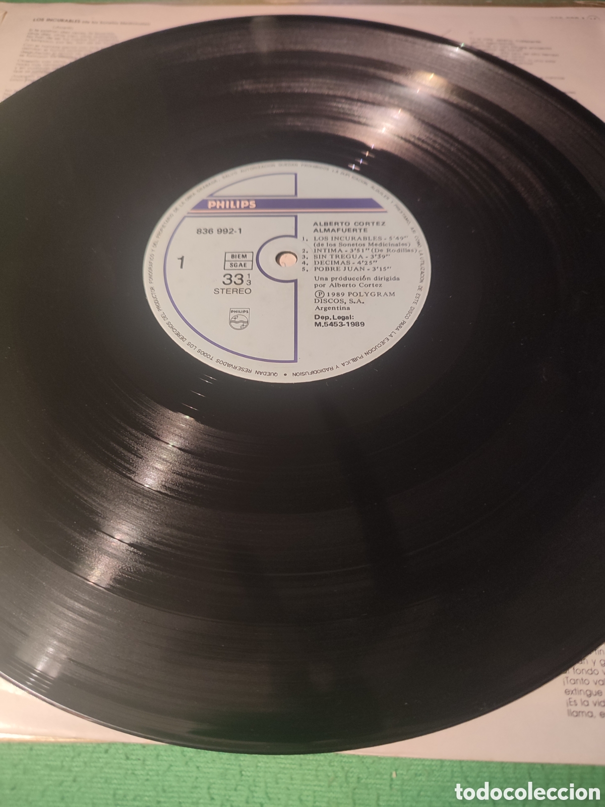 Discos de vinilo: Alberto Cortes - Almafuerte vinilo Lp - Foto 3
