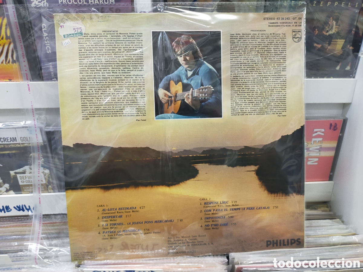 Discos de vinilo: Isaac melis LP menorca 1978 - Foto 2