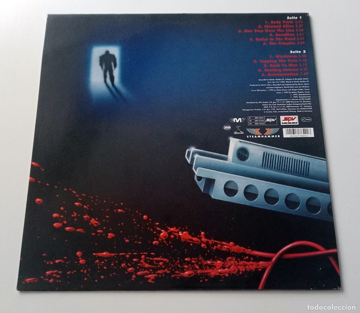 Discos de vinilo: LP SODOM - TAPPING THE VEIN - Foto 2