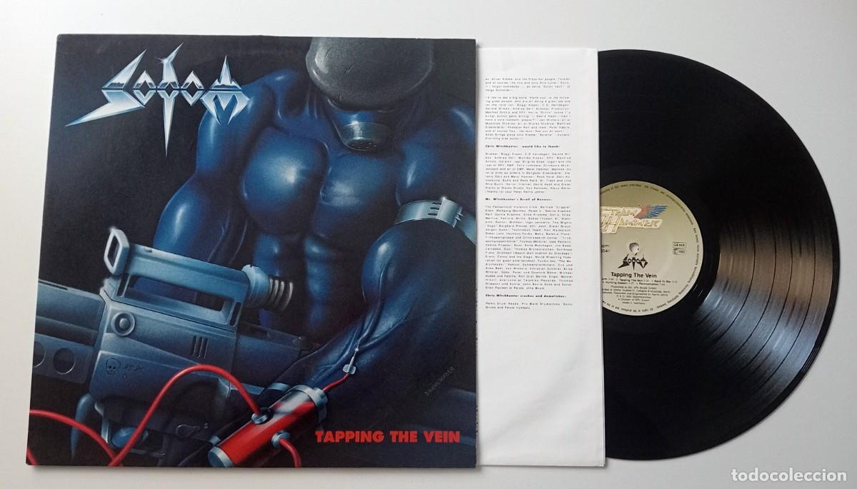 Discos de vinilo: LP SODOM - TAPPING THE VEIN - Foto 3