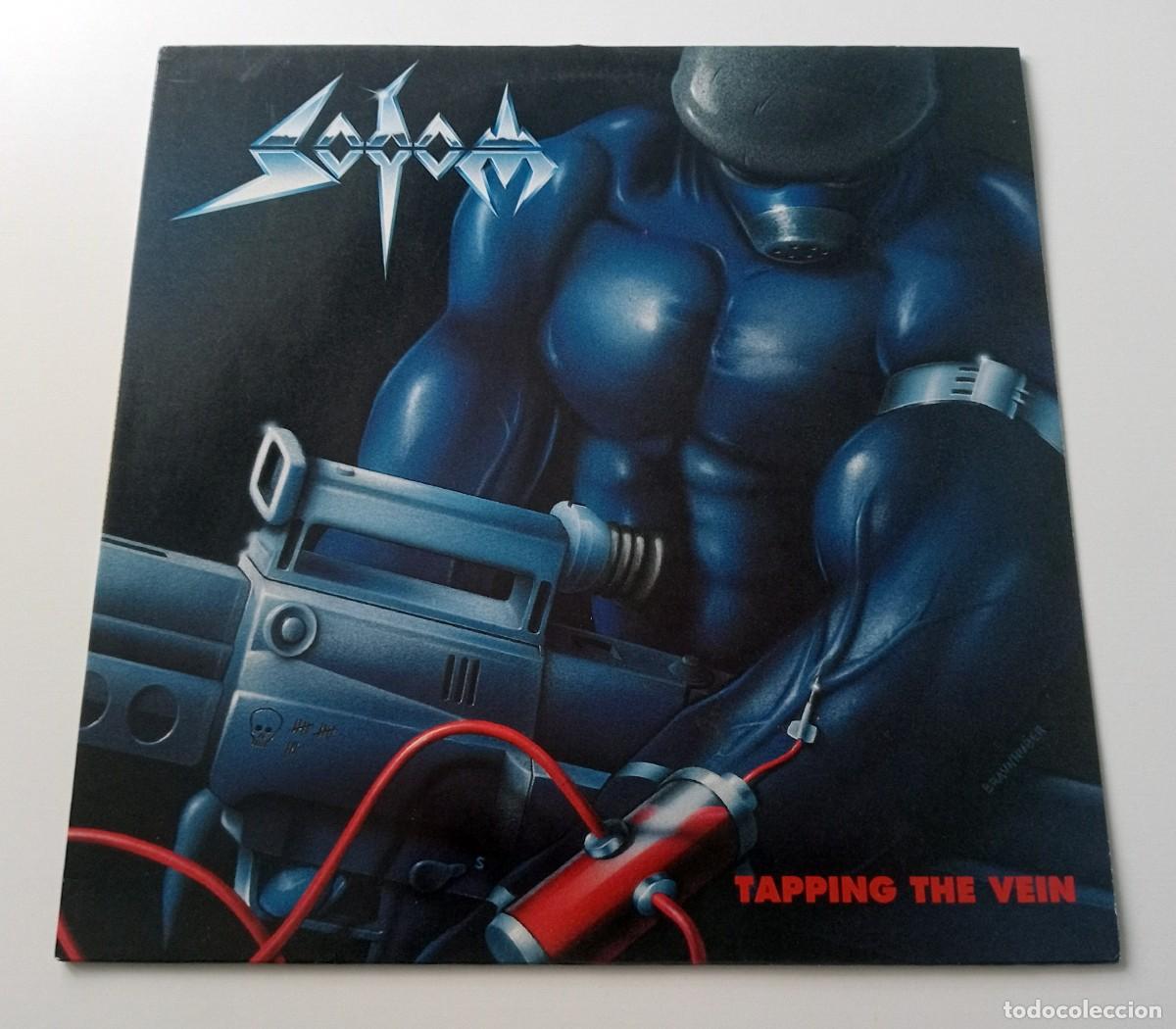 Discos de vinilo: LP SODOM - TAPPING THE VEIN - Foto 1