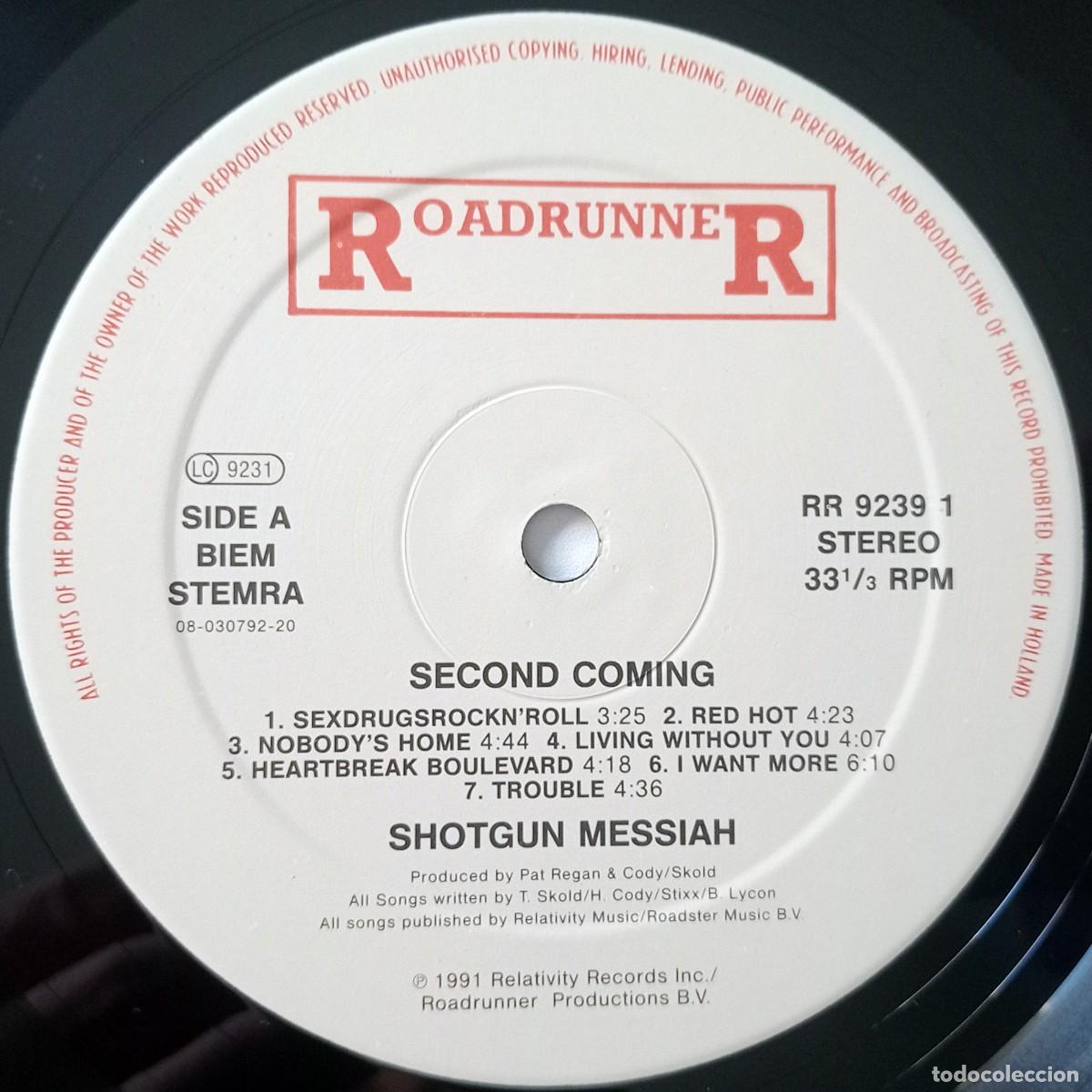 Discos de vinilo: LP SHOTGUN MESSIAH- SECOND COMING - Foto 4