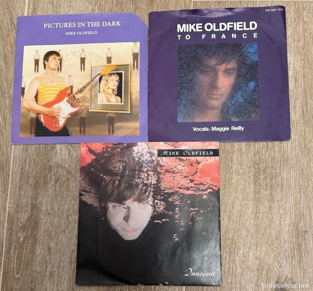 Discos de vinilo: Mike Oldfield 3X singles - Foto 1