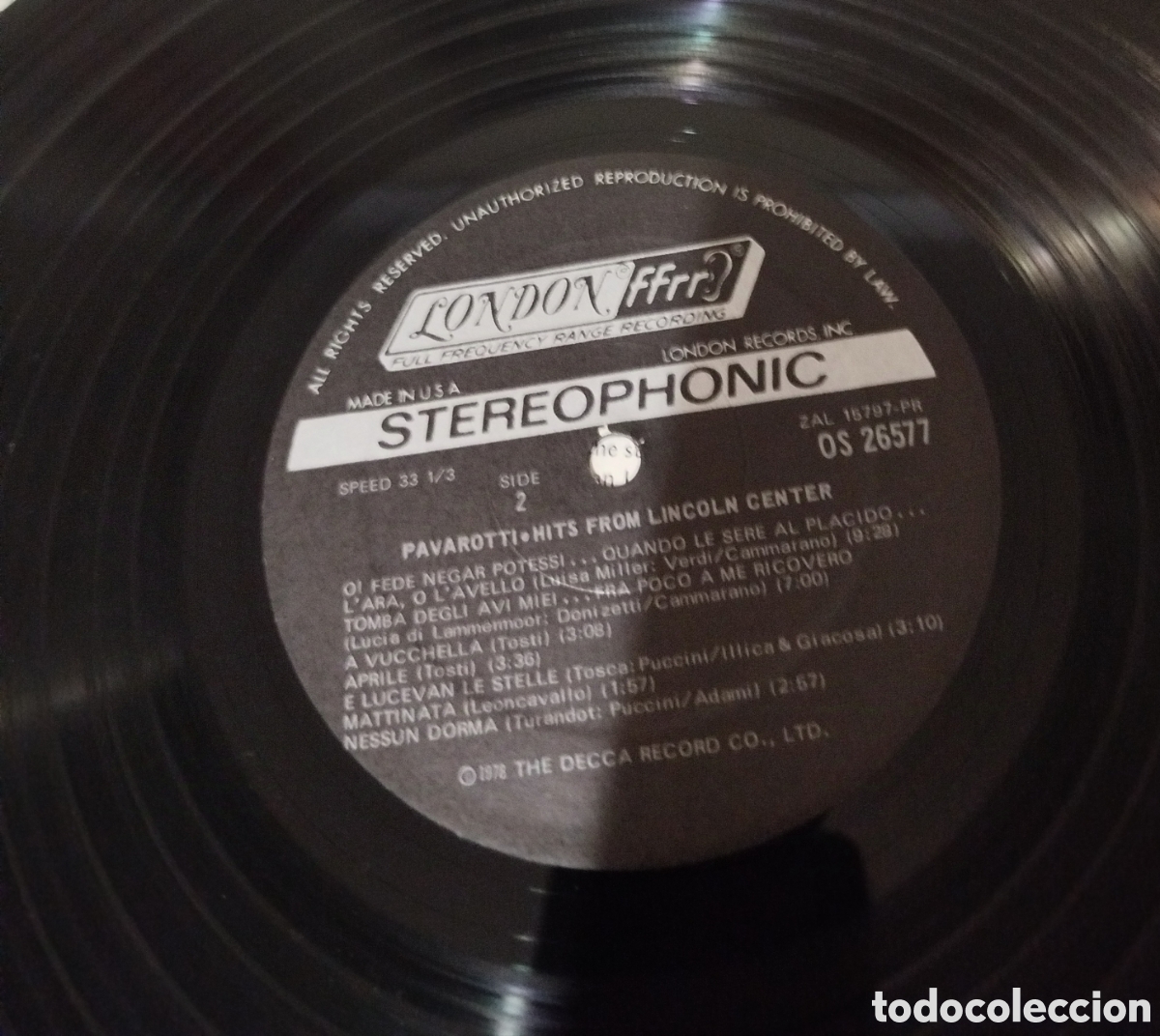 Discos de vinilo: Pavarotti - hits from Lincoln Center - Foto 3