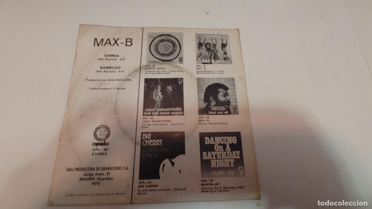 Discos de vinilo: MAX B-SINGLE SAMBA-MAX B-SINGLE SAMBA - Foto 2