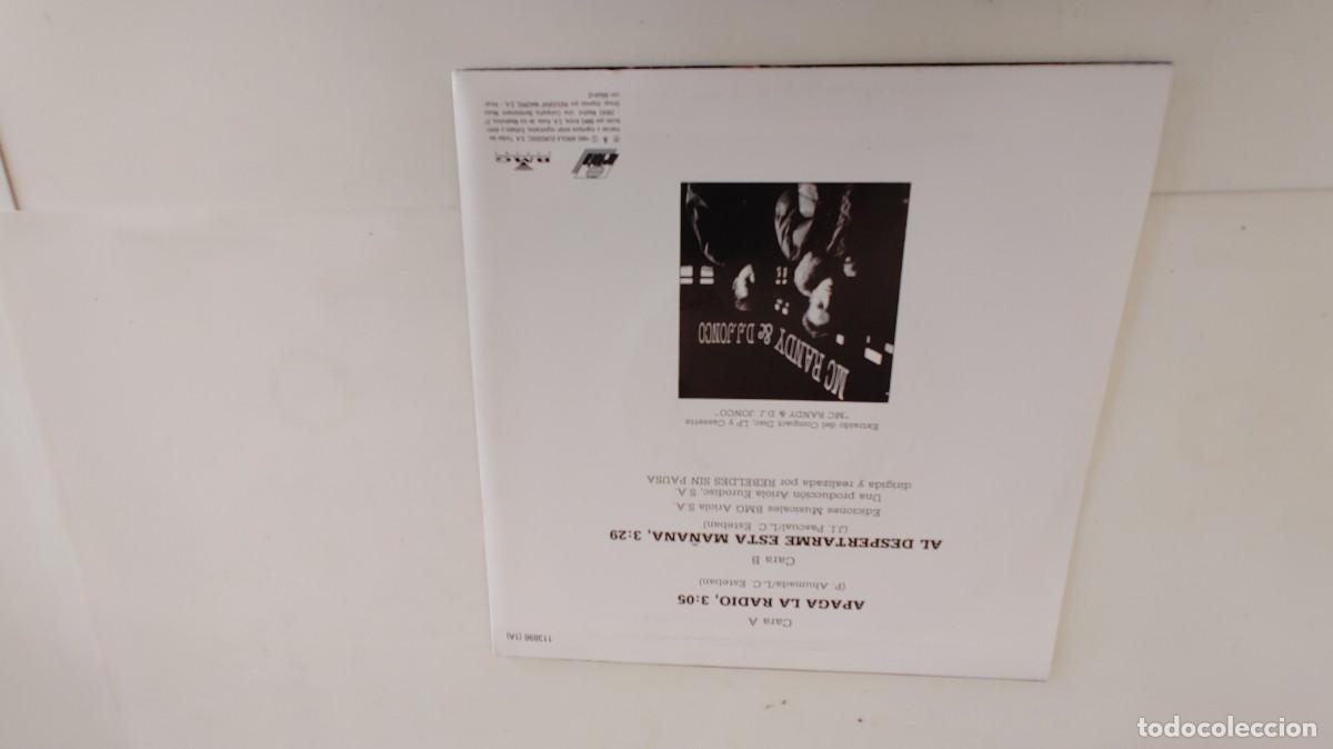 Discos de vinilo: MC RANDY & DJ JONCO-SINGLE APAGA LA RADIO - Foto 2