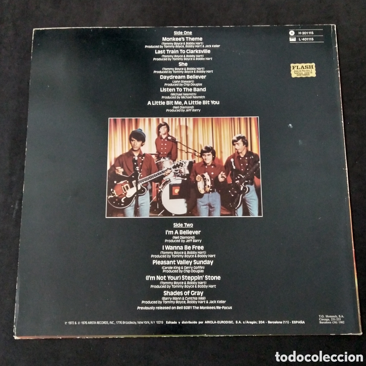 Discos de vinilo: THE MONKEES - GREATEST HITS - LP - 1982 - Foto 2