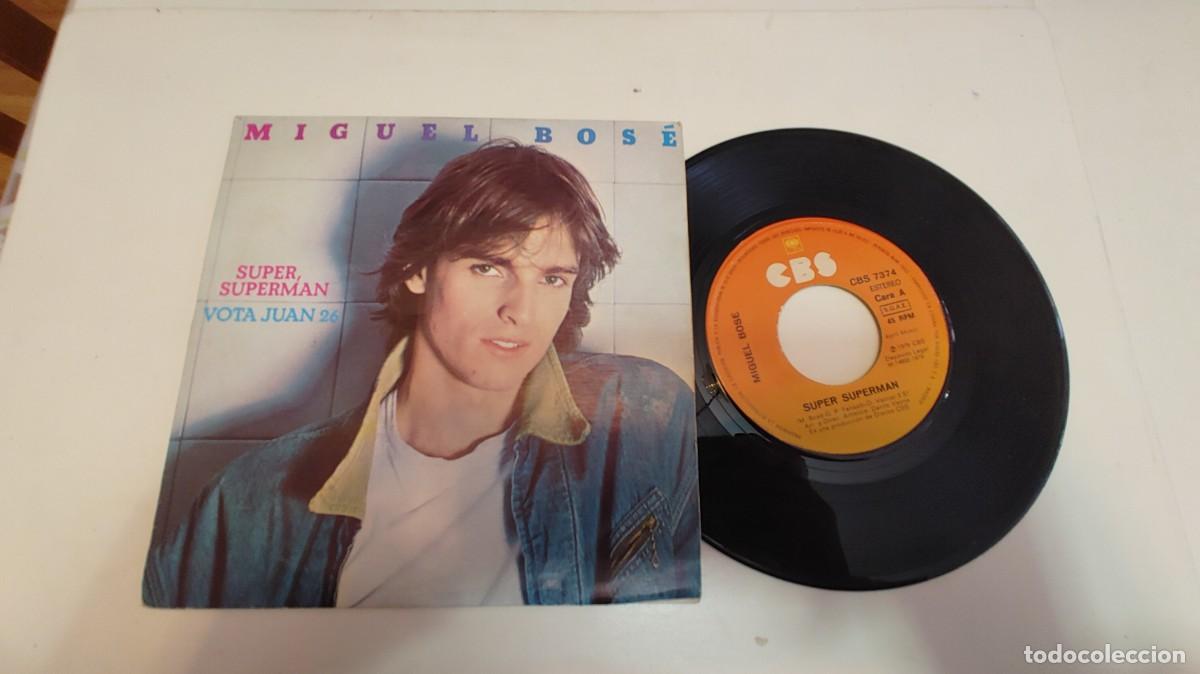 Discos de vinilo: MIGUEL BOSE-SINGLE SUPER SUPERMAN - Foto 1