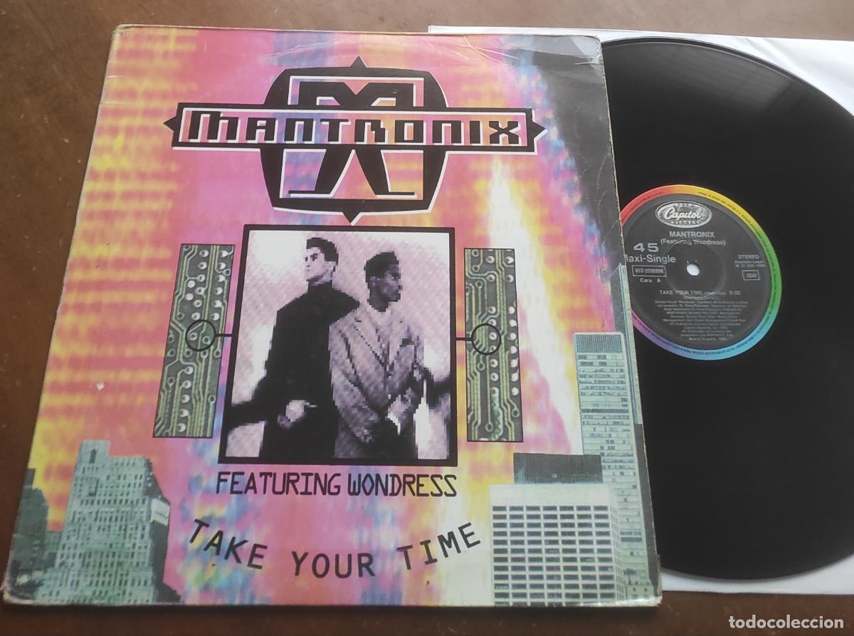Discos de vinilo: MANTRONIX - TAKE YOUR TIME - MAXI - Foto 1