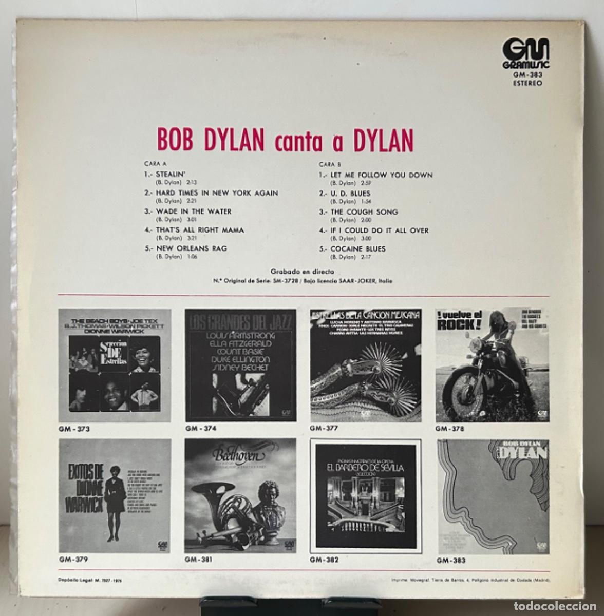 Discos de vinilo: Bob Dylan - Bob Dylan Canta A Dylan - LP - Foto 2
