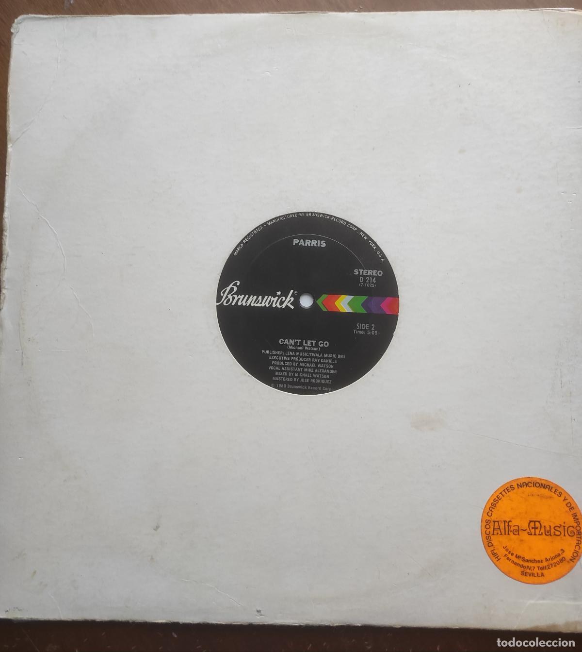 Discos de vinilo: PARRIS.NEVER TAKE YOUR LOVE -CAN&acute;T LET GO-MAXI - Foto 1