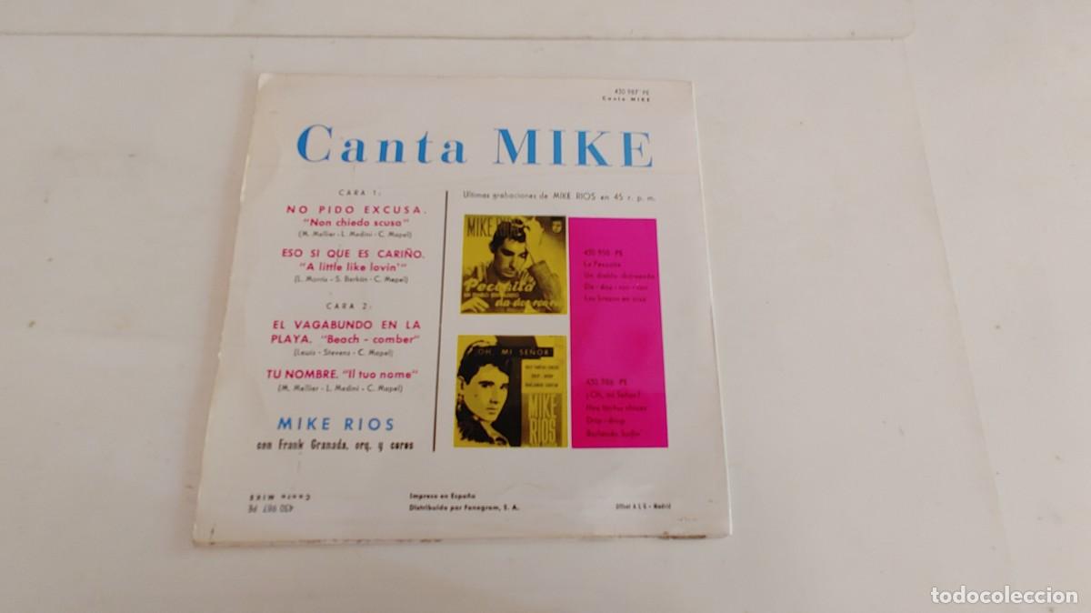 Discos de vinilo: MIKE RIOS-EP NO PIDO EXCUSA +3 - Foto 2