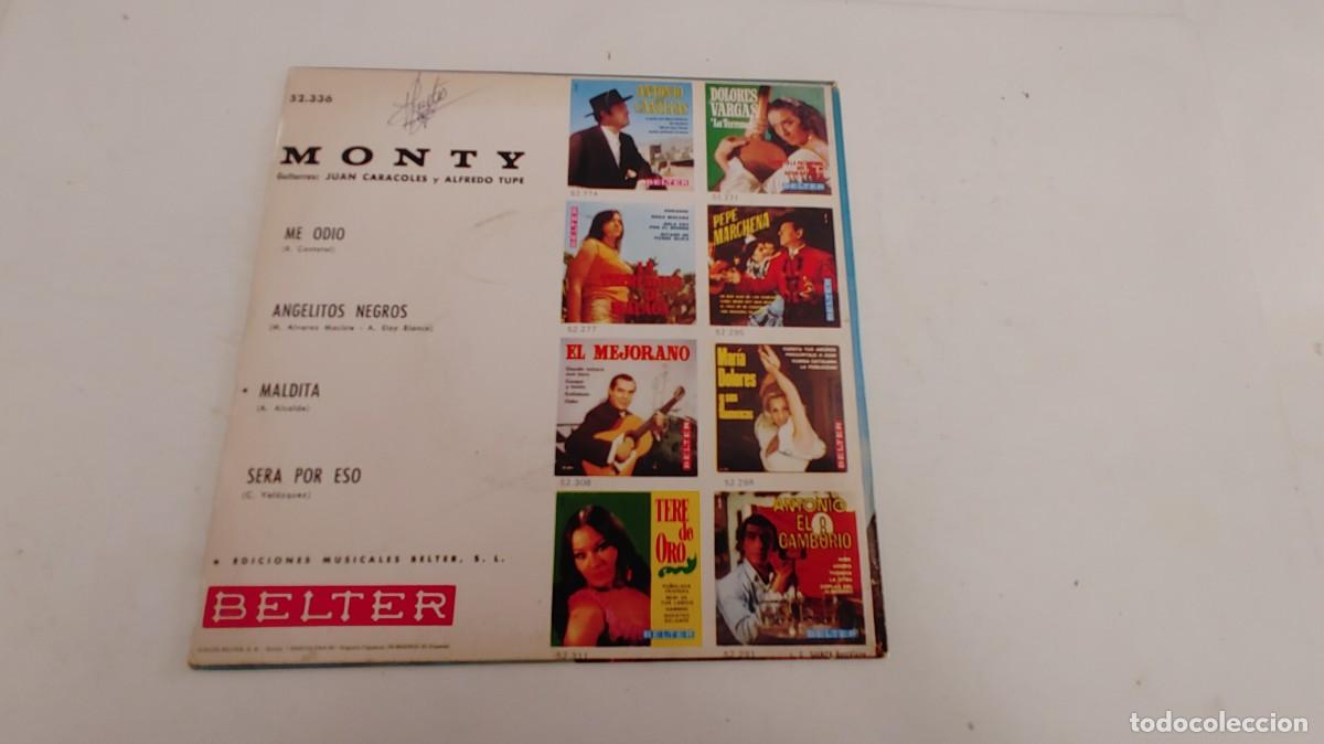 Discos de vinilo: MONTY-EP ME ODIO +3-1969 - Foto 2