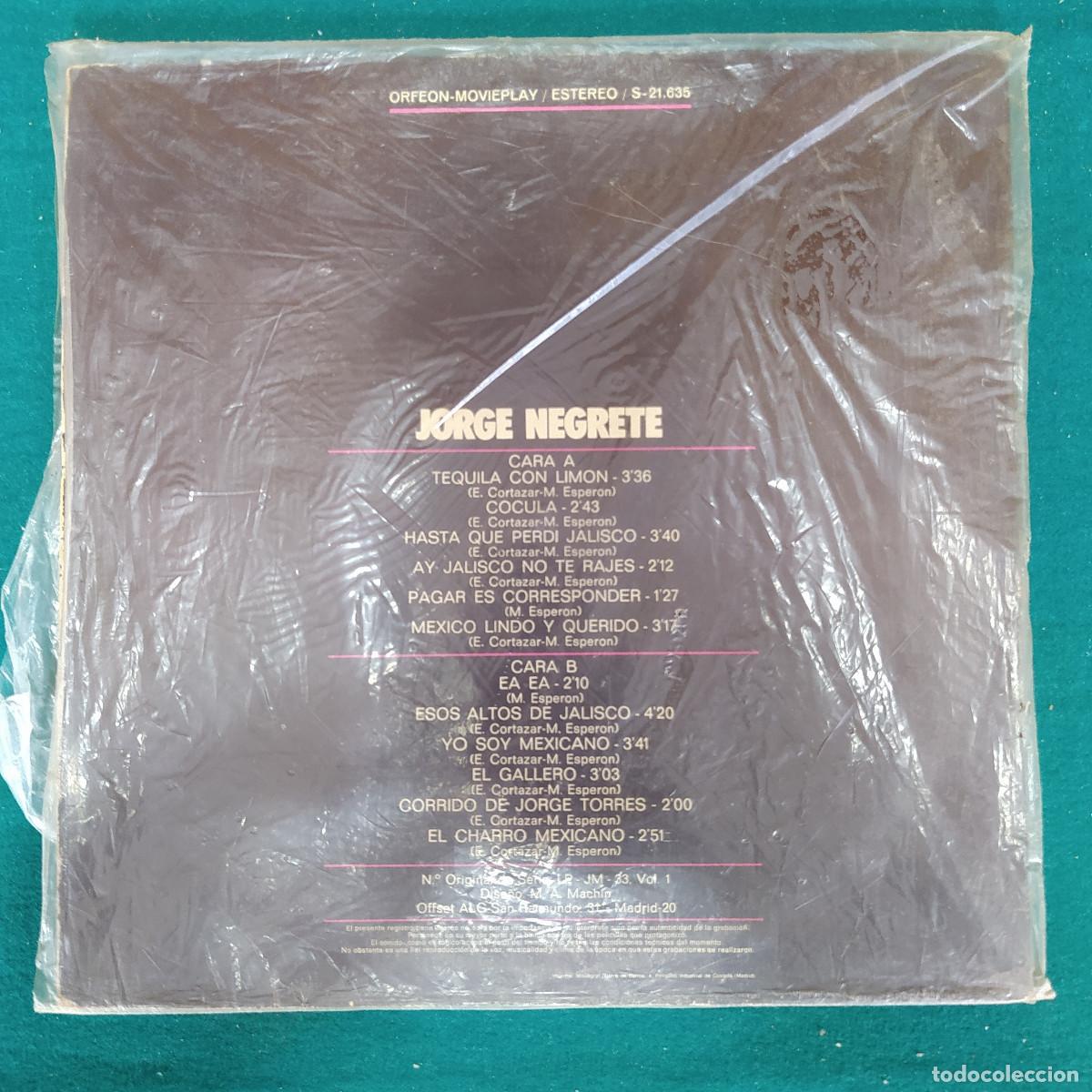 Discos de vinilo: Jorge Negrete &ndash; El Charro Inmortal - Foto 2