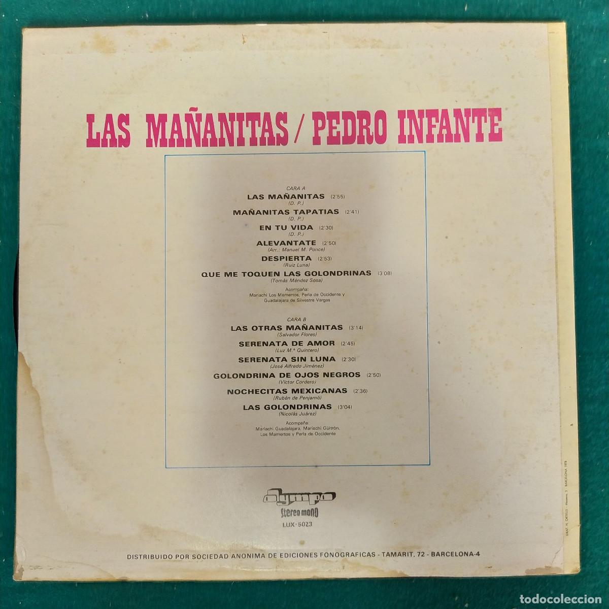 Discos de vinilo: Pedro Infante &ndash; Las Ma&ntilde;anitas - Foto 2