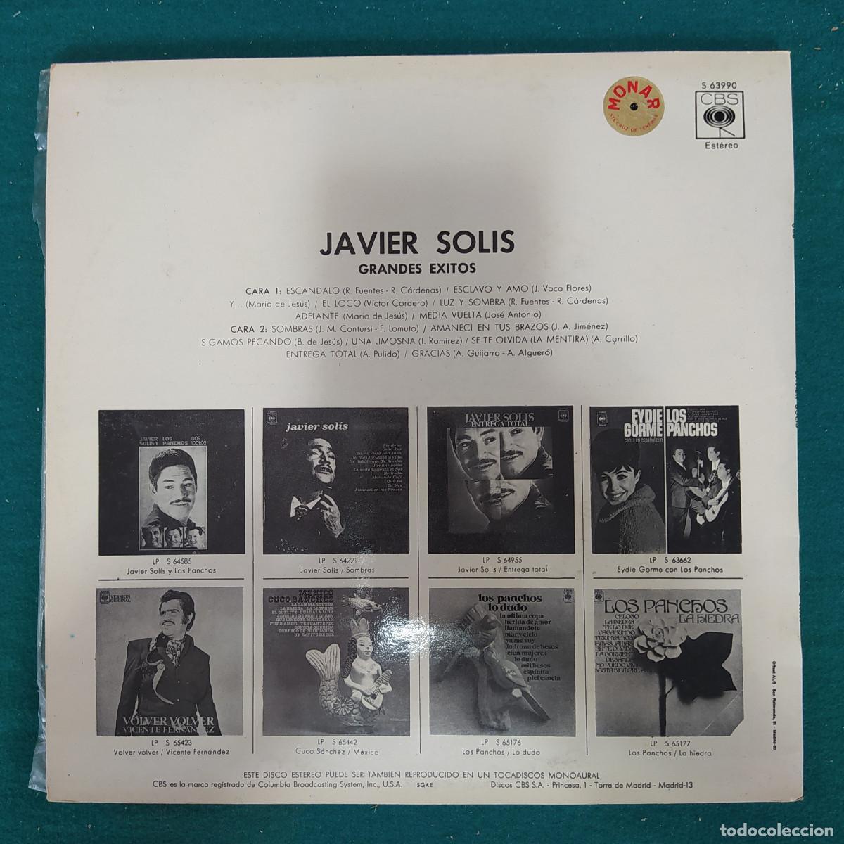 Discos de vinilo: Javier Solis &ndash; Grandes Exitos - Foto 2
