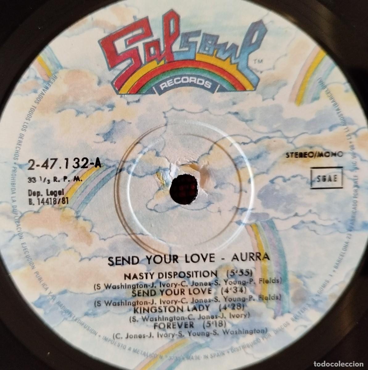 Discos de vinilo: AURRA ** Send Your Love ** VINILO LP 1981 - Foto 3