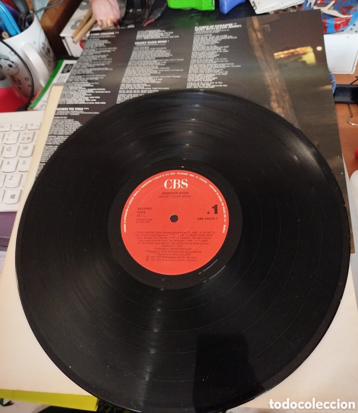 Discos de vinilo: Jennifer Rush - Heart over mind - Foto 2