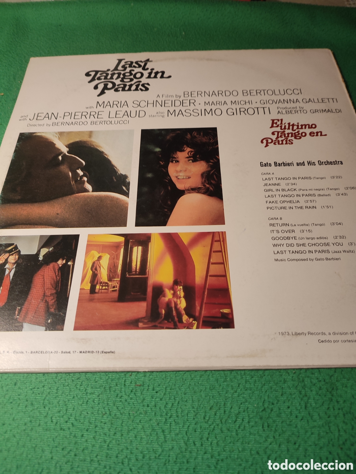 Discos de vinilo: Gato Barbieri - BSO El &uacute;ltimo tango en Par&iacute;s - Foto 2