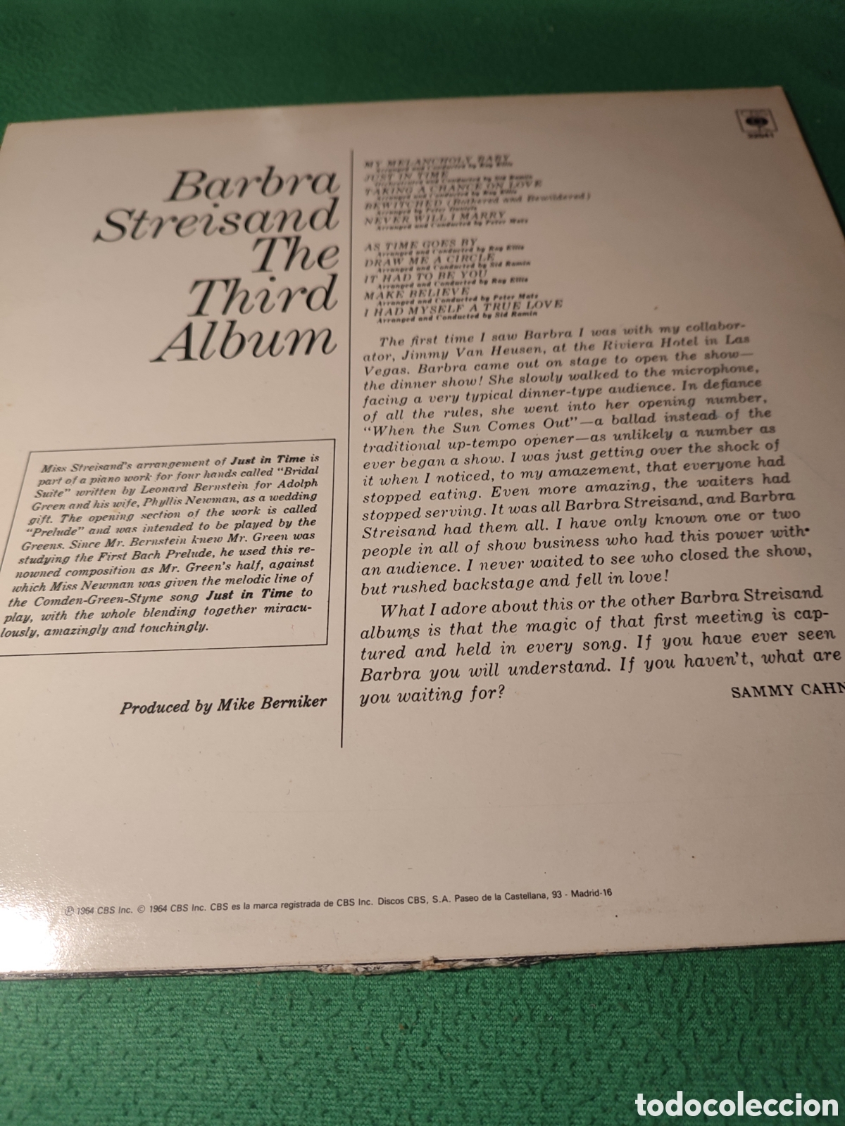 Discos de vinilo: Barbra Streisand - The Third album - Foto 2