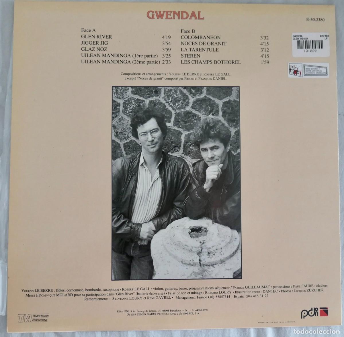 Discos de vinilo: GWENDAL - GLEN RIVER -1989 - Foto 2