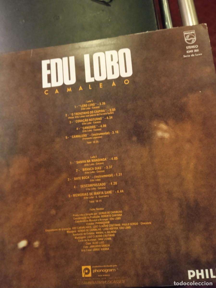 Discos de vinilo: EDU LOBO- CAMALEAO. LP - Foto 2