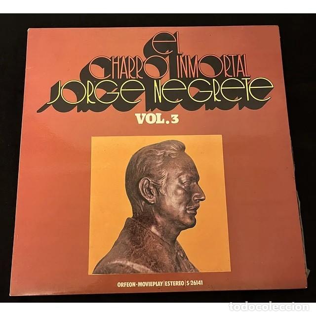 Discos de vinilo: EL CHARRO IMMORTAL - JORGE NEGRETE - VOL 3 - Foto 1