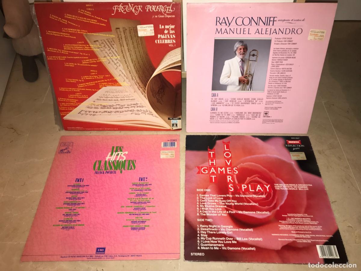 Discos de vinilo: LOTE DE 4 LPs DE ORQUESTA-RAY CONNIFF, FRANK POURCEL - Foto 2