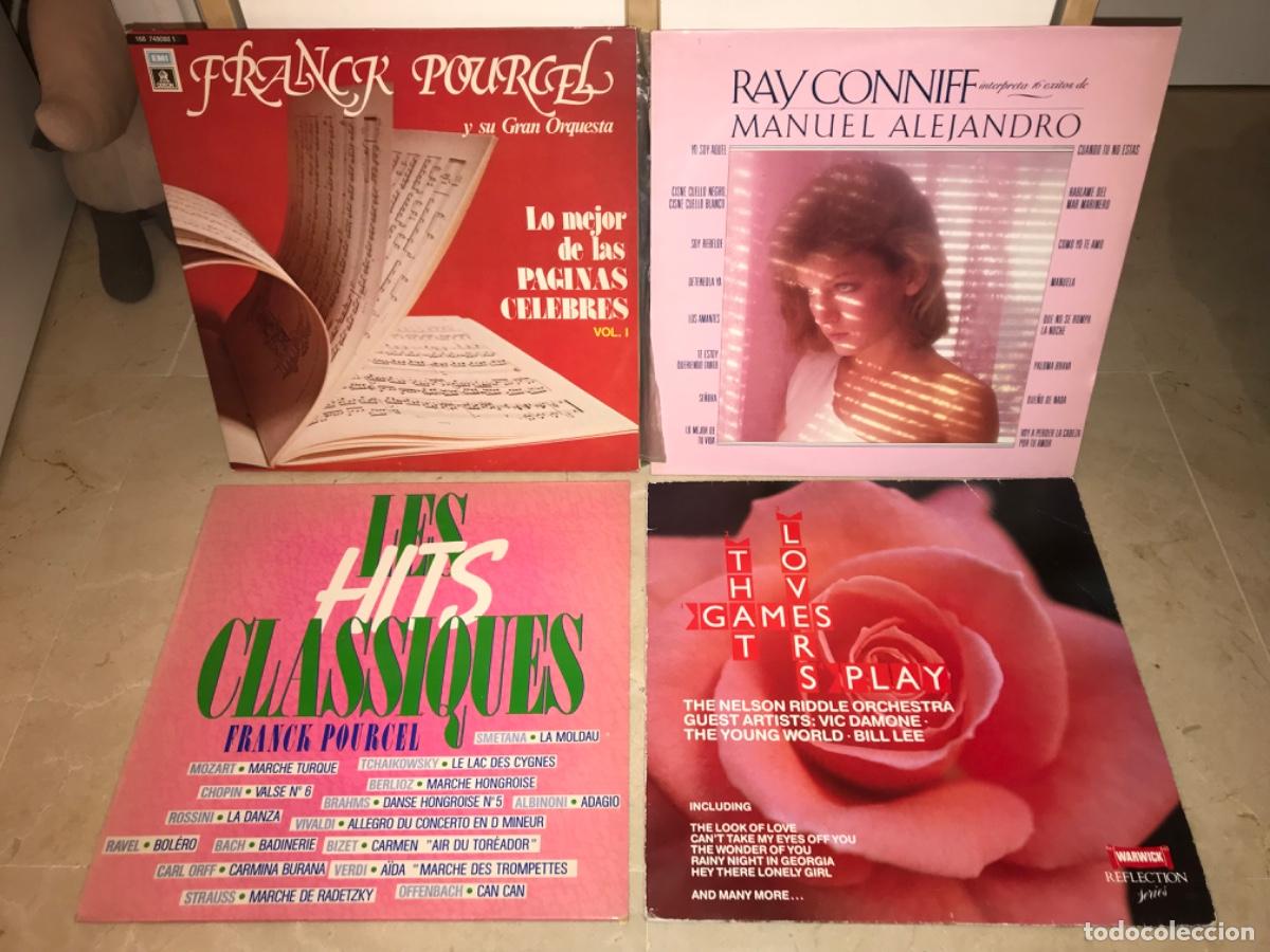 Discos de vinilo: LOTE DE 4 LPs DE ORQUESTA-RAY CONNIFF, FRANK POURCEL - Foto 1