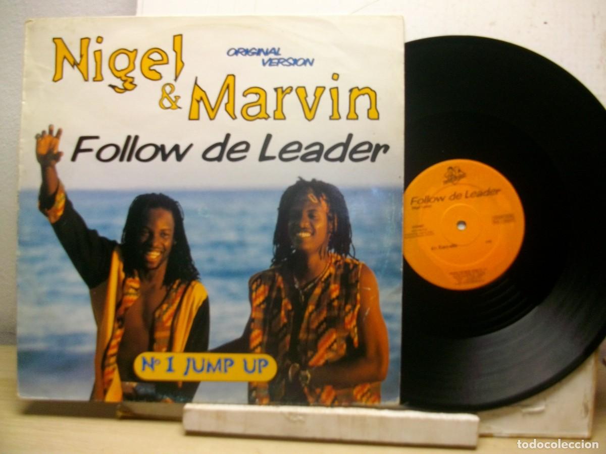 Discos de vinil: Nigel & Marvin &ndash; Follow De Leader MAXI 45 RPM