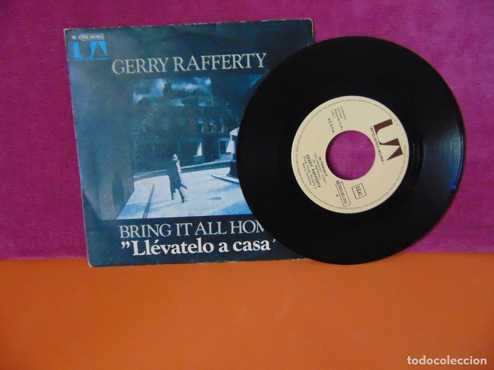 Discos de vinilo: GERRY RAFFERTY - BRING IT ALL HOME - SINGLE 1980 - Foto 2
