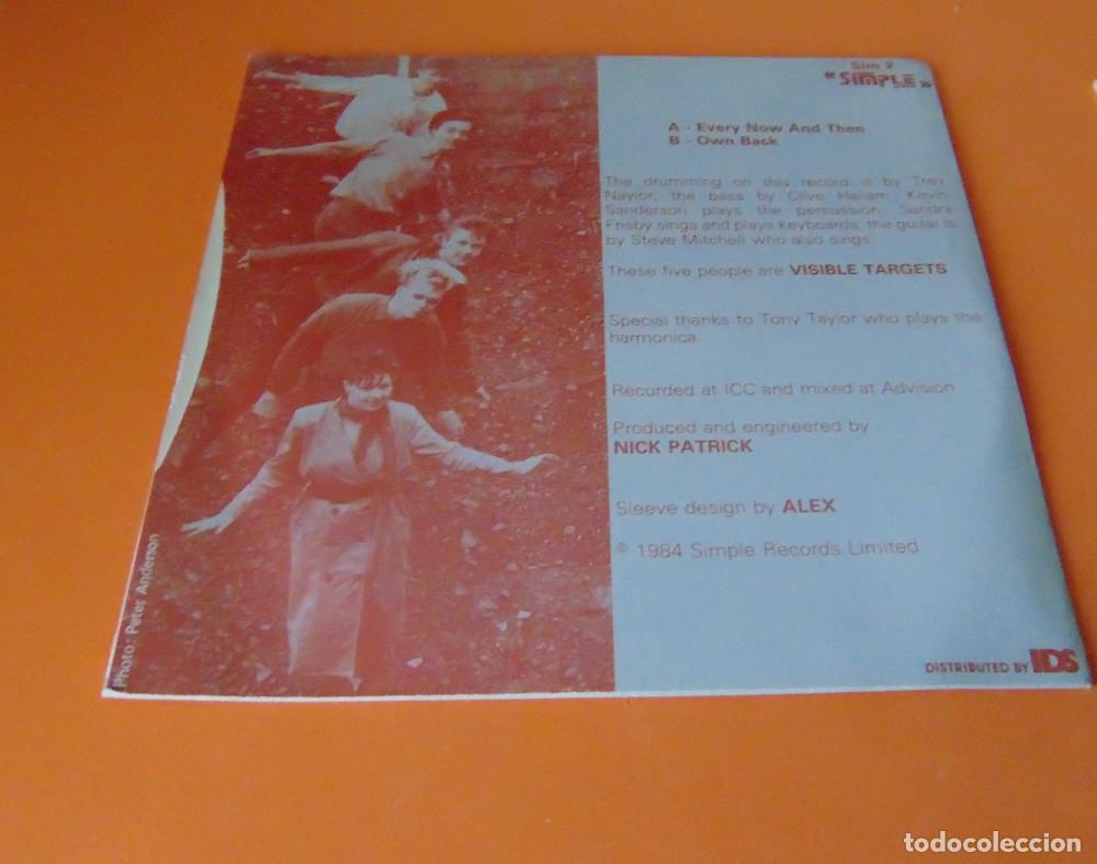 Discos de vinilo: VISIBLE TARGETS - EVERY NOW AND THEN - SINGLE SIMPLE RECORDS 1984 - Foto 4