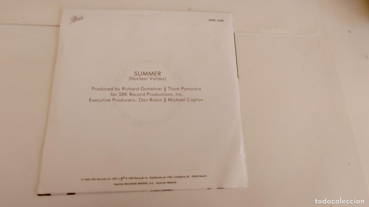 Discos de vinilo: NUCLEAR VALDEZ-SINGLE SUMMER-PROMO UNA CARA - Foto 2