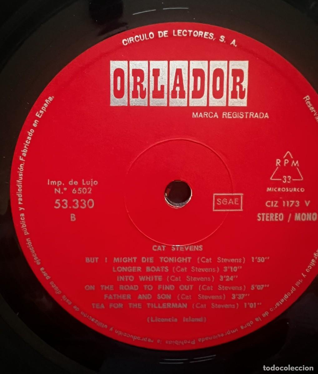 Discos de vinilo: Vinilo LP CAT STEVENS &rdquo;Tea for Tillerman&rdquo; - Foto 3