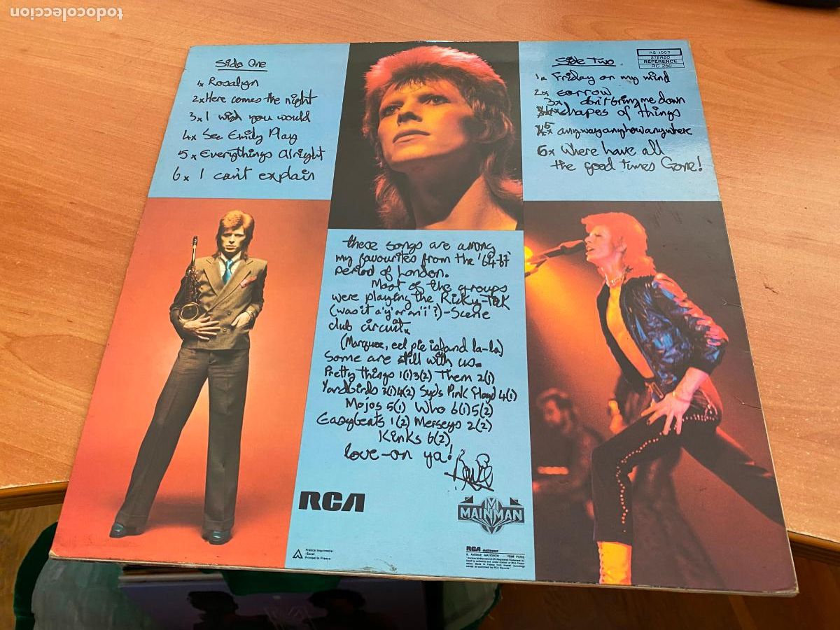 Discos de vinilo: DAVID BOWIE (PINUPS) LP (B-52) - Foto 3
