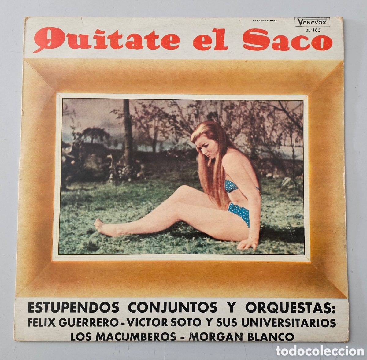 Disques de vinyle: LP V/A QUITATE EL SACO (Venezuela - Venevox - 1967) Cumbia Guaracha RARO ESCASO